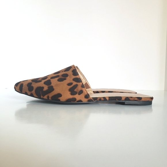 Leopard Print Mules Slip Ons - Picture 4 of 13